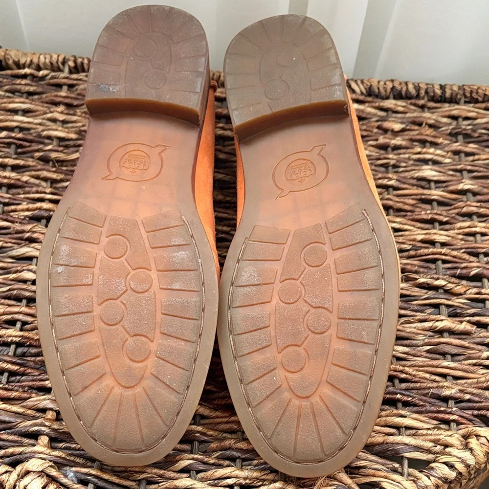 Born Vibrant Orange Suede Flats - Picture 5 of 8